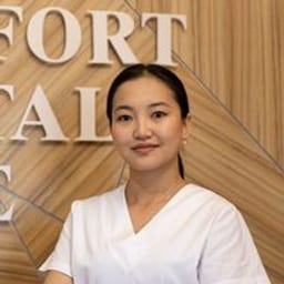 Portrait photo of a doctor, appointment in Astana