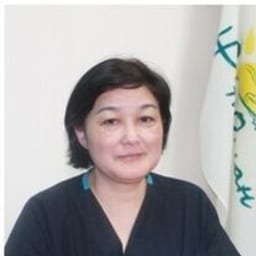 Portrait photo of a doctor, appointment in the city of Almaty