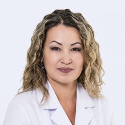 Portrait photo of a doctor, appointment in the city of Astana
