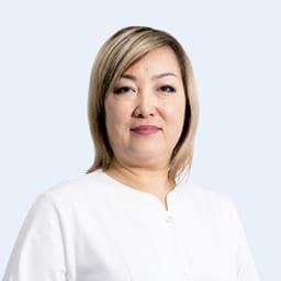 Portrait photo of a doctor, appointment in the city of Almaty