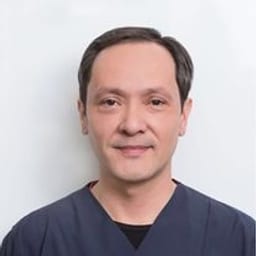 Portrait photograph of a doctor, appointment in the city of Almaty