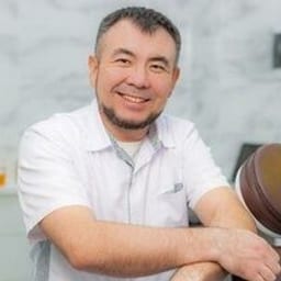 Portrait photo of a doctor, appointment in the city of Almaty