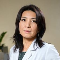 Portrait photo of a doctor, appointment in the city of Almaty