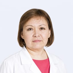 Portrait photo of a doctor, appointment in the city of Almaty