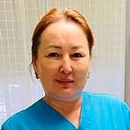 Portrait photo of a doctor, appointment in the city of Astana