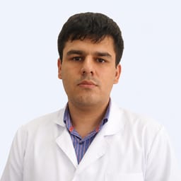 Portrait photo of a doctor, appointment in the city of Almaty