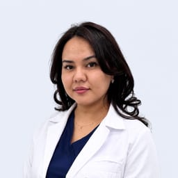 Portrait photo of a doctor, appointment in Astana