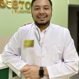 Portrait photo of a doctor, appointment in Almaty