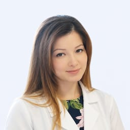 Portrait photo of a doctor, appointment in the city of Astana
