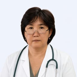 Portrait photo of a doctor, appointment in the city of Almaty
