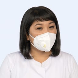 Portrait photo of a doctor, appointment in the city of Astana