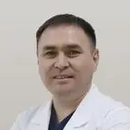 Portrait photo of a doctor, appointment in the city of Astana