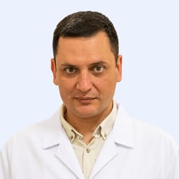 Portrait photo of a doctor, appointment in the city of Almaty