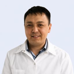 Portrait photo of a doctor, appointment in the city of Almaty