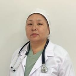 Portrait photo of a doctor, appointment in the city of Almaty