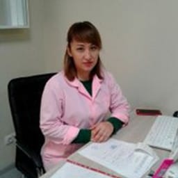 Portrait photo of a doctor, appointment in the city of Astana