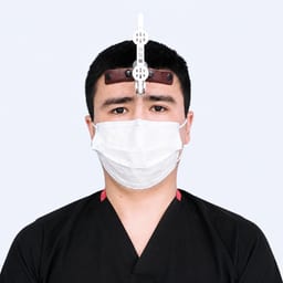 Portrait photo of a doctor, appointment in Astana