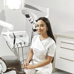 Portrait photo of a doctor, appointment in Astana
