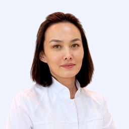 Portrait photo of a doctor, appointment in the city of Almaty