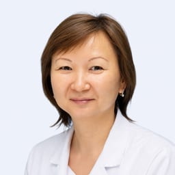 Portrait photo of a doctor, appointment in the city of Almaty