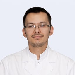 Portrait photo of a doctor, appointment in the city of Almaty