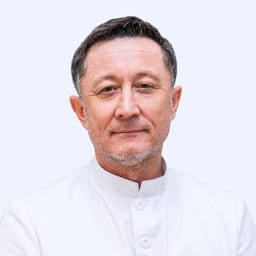Portrait photo of a doctor, appointment in the city of Astana
