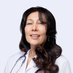Portrait photo of a doctor, appointment in the city of Astana