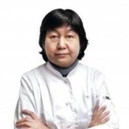 Portrait photo of a doctor, appointment in the city of Almaty