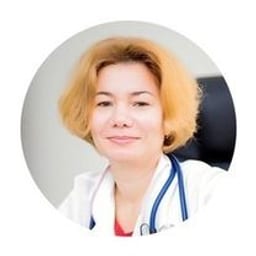 Portrait photo of a doctor, appointment in the city of Astana