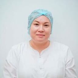 Portrait photo of a doctor, appointment in the city of Almaty