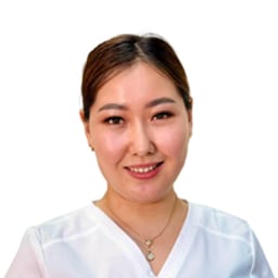 Portrait photo of a doctor, appointment in the city of Astana