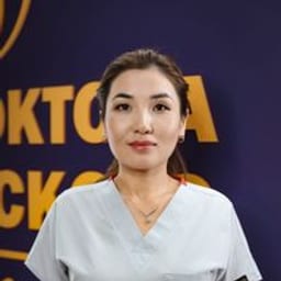 Portrait photo of a doctor, appointment in the city of Almaty
