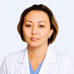 Portrait photo of a doctor, appointment in the city of Astana