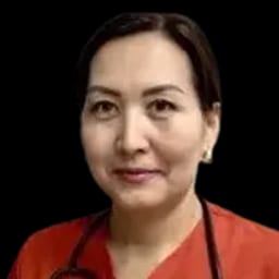 Portrait photo of a doctor, appointment in the city of Astana