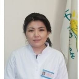 Portrait photo of a doctor, appointment in the city of Almaty