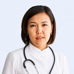 Portrait photo of a doctor, appointment in the city of Astana