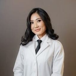 Portrait photo of a doctor, appointment in the city of Almaty