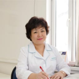 Portrait photo of a doctor, appointment in the city of Almaty