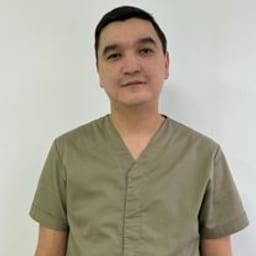 Portrait photo of a doctor, appointment in the city of Astana