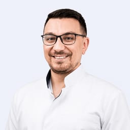 Portrait photo of a doctor, appointment in the city of Almaty