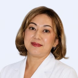 Portrait photo of a doctor, appointment in the city of Astana