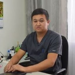 Portrait photo of a doctor, appointment in the city of Astana
