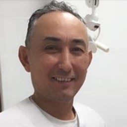 Portrait photo of a doctor, appointment in the city of Almaty
