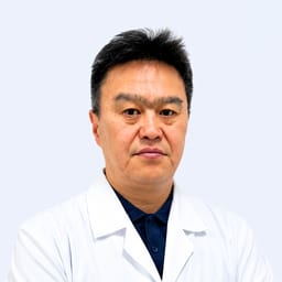 Portrait photo of a doctor, appointment in the city of Almaty