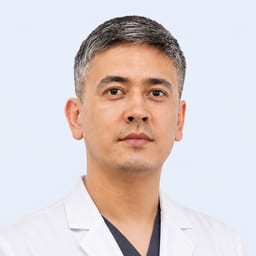 Portrait photo of a doctor, appointment in the city of Astana