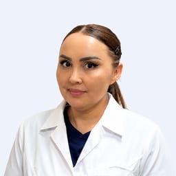 Portrait photo of a doctor, appointment in the city of Astana