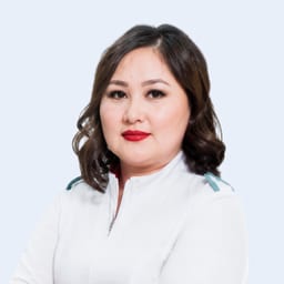 Portrait photo of a doctor, appointment in the city of Astana