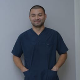 Portrait photo of a doctor, appointment in Astana