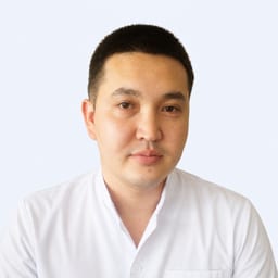 Portrait photo of a doctor, appointment in the city of Almaty