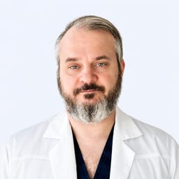 Portrait photo of a doctor, appointment in the city of Almaty